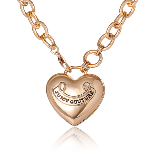 juicy couture Long Heart Pendant Necklace