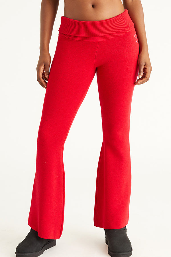 juicy couture Low Rise Knit Flare Pants
