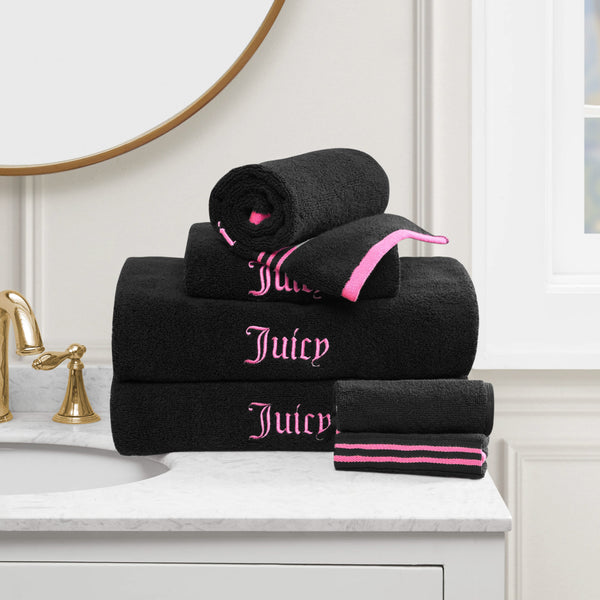 Juicy Couture Neon Border Bath Towel Set