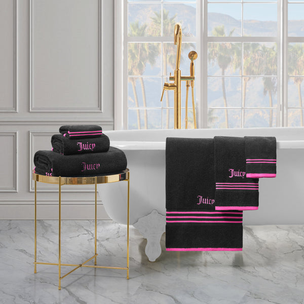Juicy Couture Neon Border Bath Towel Set