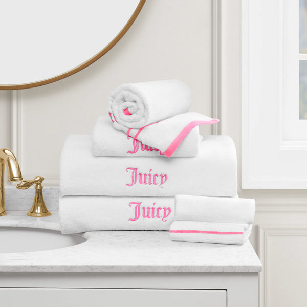 Juicy Couture Neon Border Bath Towel Set