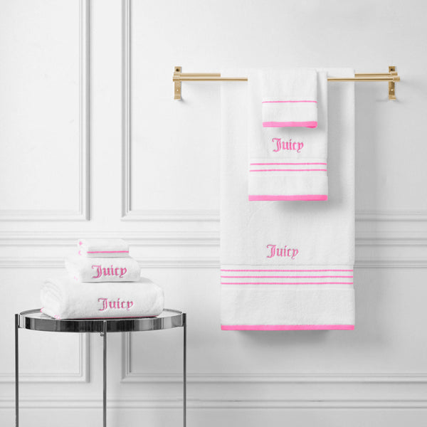 Juicy Couture Neon Border Bath Towel Set