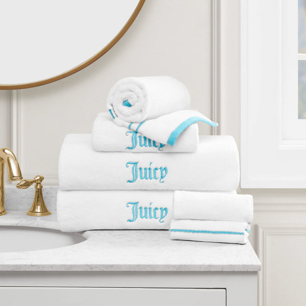 Juicy Couture Neon Border Bath Towel Set