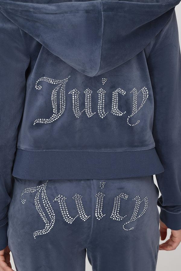 Juicy Couture OG Big Bling Velour Hoodie