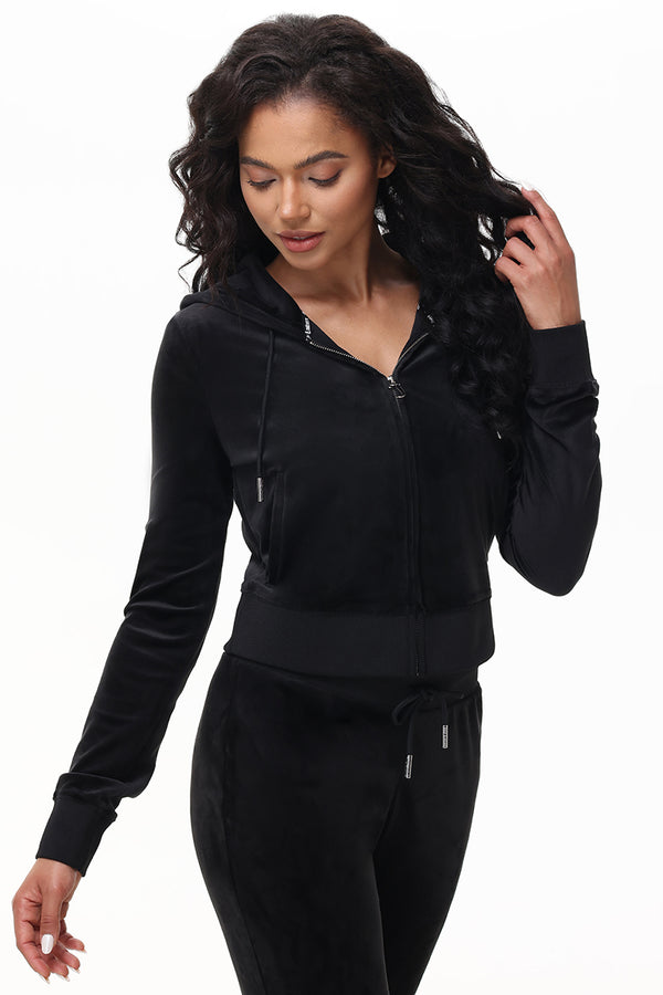 Juicy Couture OG Big Bling Velour Hoodie