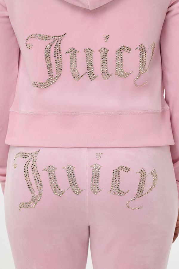 Juicy Couture OG Big Bling Velour Hoodie