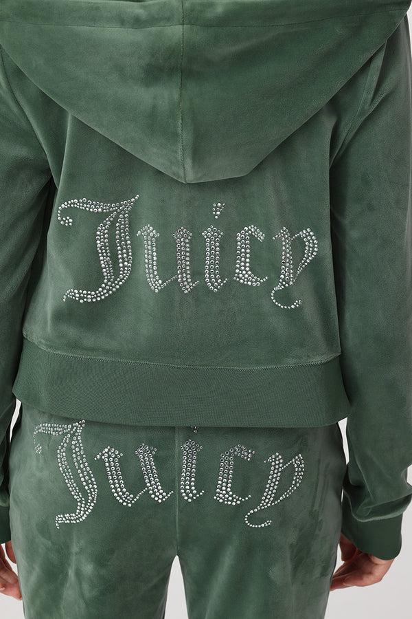 Juicy Couture OG Big Bling Velour Hoodie