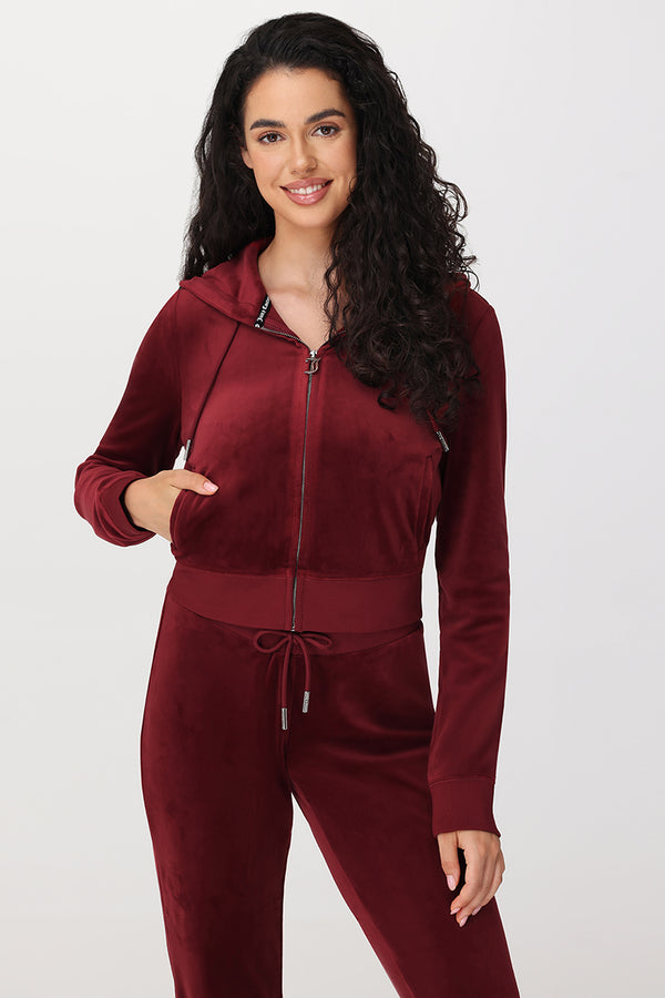 Juicy Couture OG Big Bling Velour Hoodie