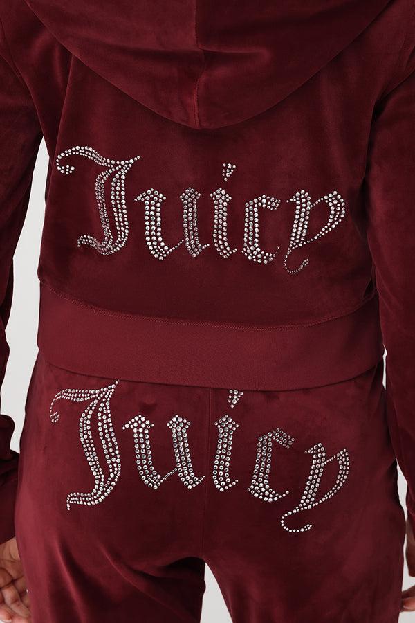 Juicy Couture OG Big Bling Velour Hoodie