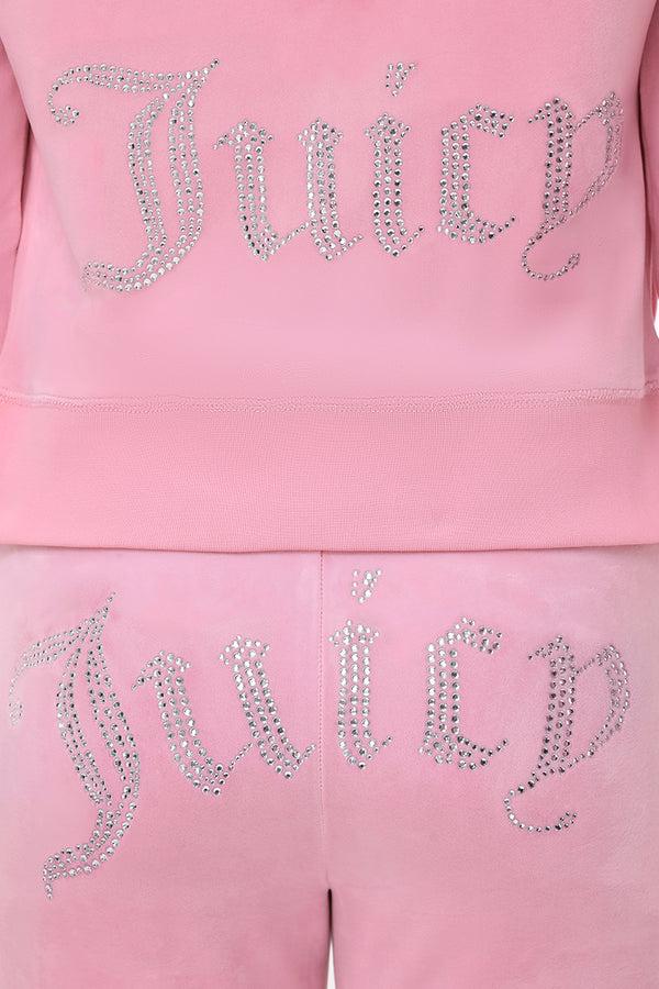 Juicy Couture OG Big Bling Velour Hoodie