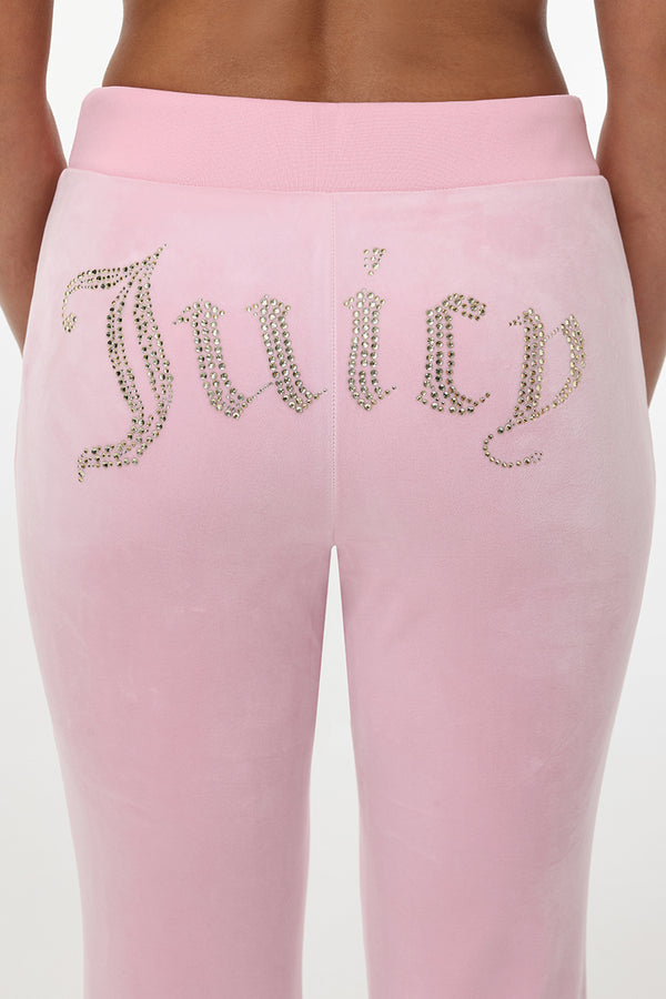 Juicy Couture OG Big Bling Velour Track Pants
