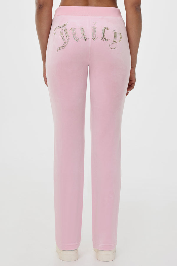 juicy couture OG Big Bling Velour Track Pants