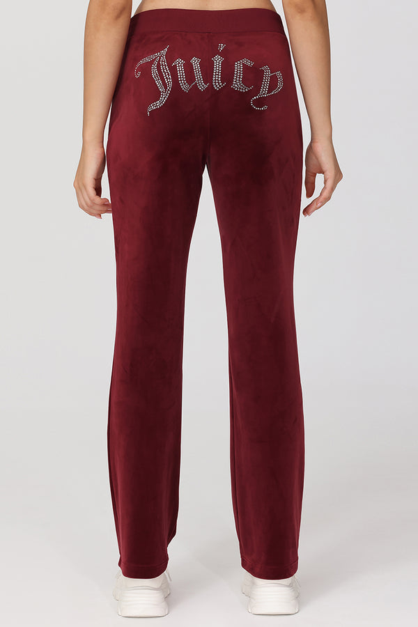 juicy couture OG Big Bling Velour Track Pants