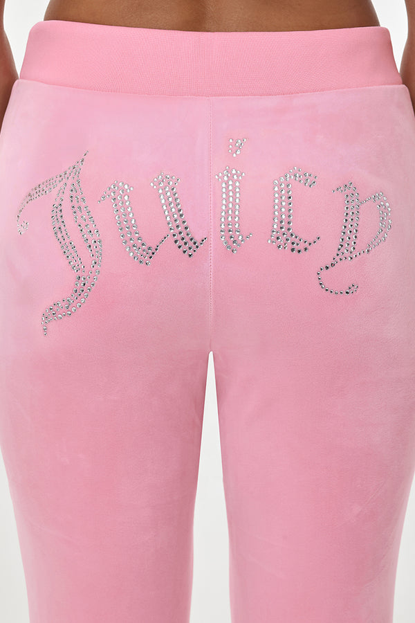 Juicy Couture OG Big Bling Velour Track Pants