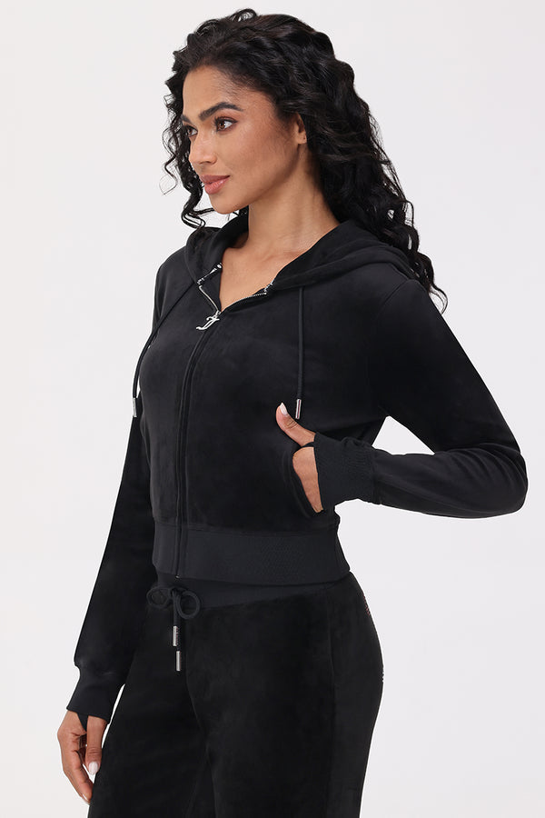 Juicy Couture Ombre Big Bling Velour Hoodie