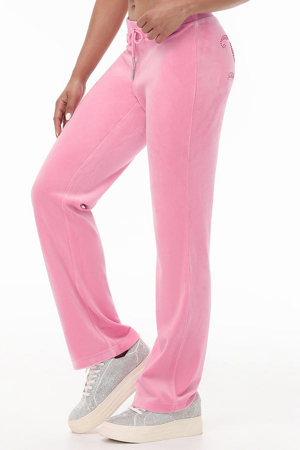 Juicy Couture Ombre Big Bling Velour Track Pants
