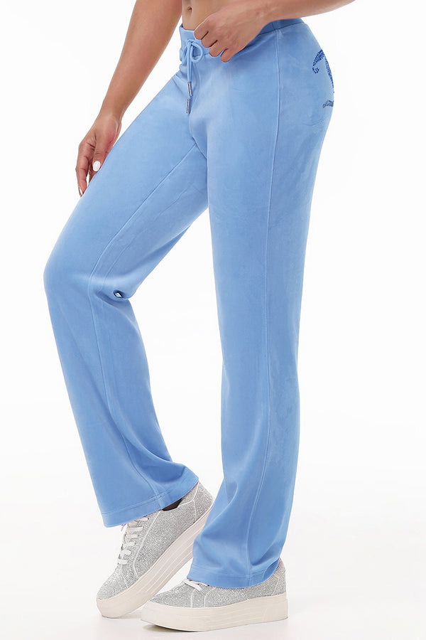 Juicy Couture Ombre Big Bling Velour Track Pants