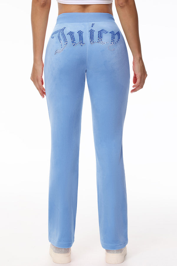 juicy couture Ombre Big Bling Velour Track Pants