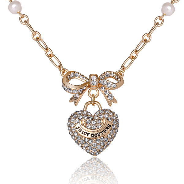 juicy couture Pearl Heart Pendant Necklace