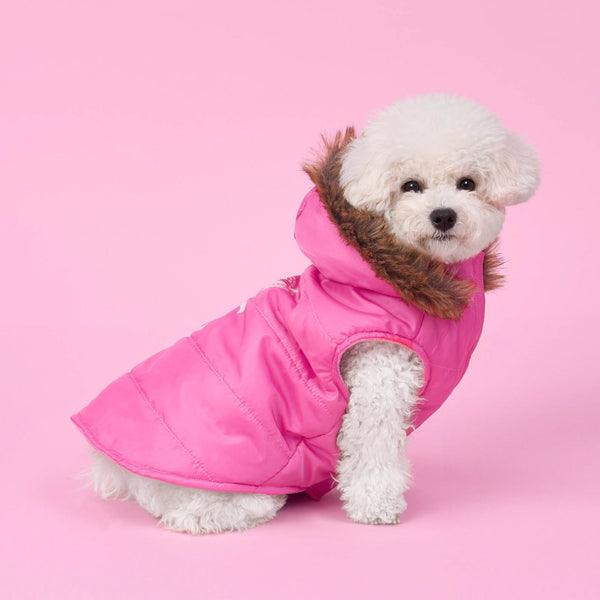 Juicy Couture Pet Faux Fur Hooded Jacket