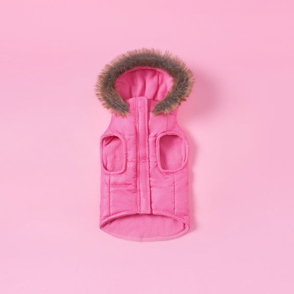 Juicy Couture Pet Faux Fur Hooded Jacket