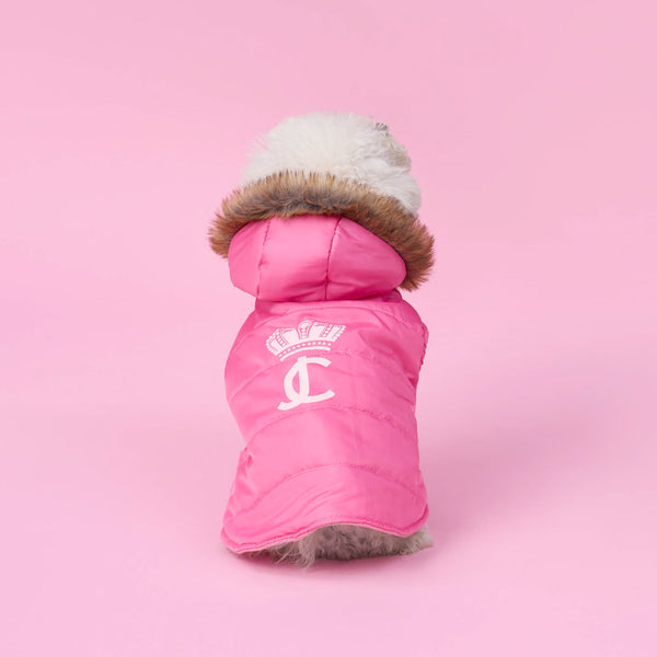 juicy couture Pet Faux Fur Hooded Jacket