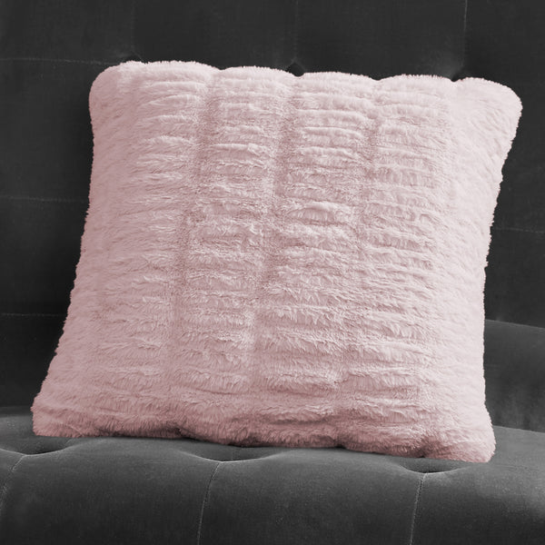 Juicy Couture Pleated Faux Fur Decorative Pillow