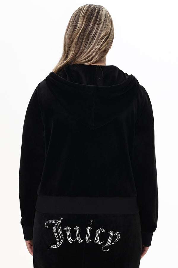 Juicy Couture Plus-Size Front Bling Hoodie