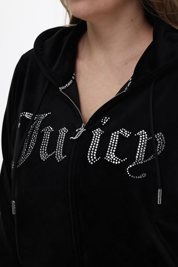 Juicy Couture Plus-Size Front Bling Hoodie
