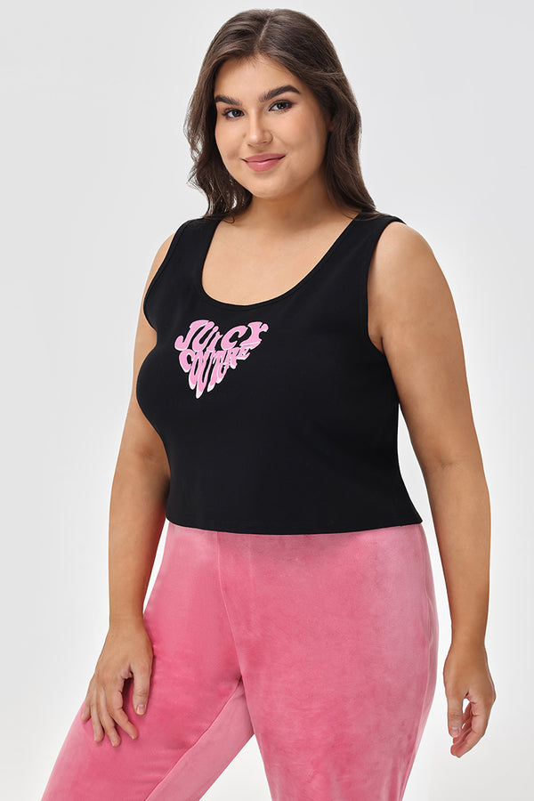 Juicy Couture Plus-Size Heart Juicy Tank