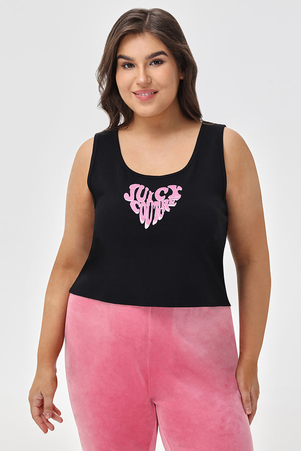 juicy couture Plus-Size Heart Juicy Tank