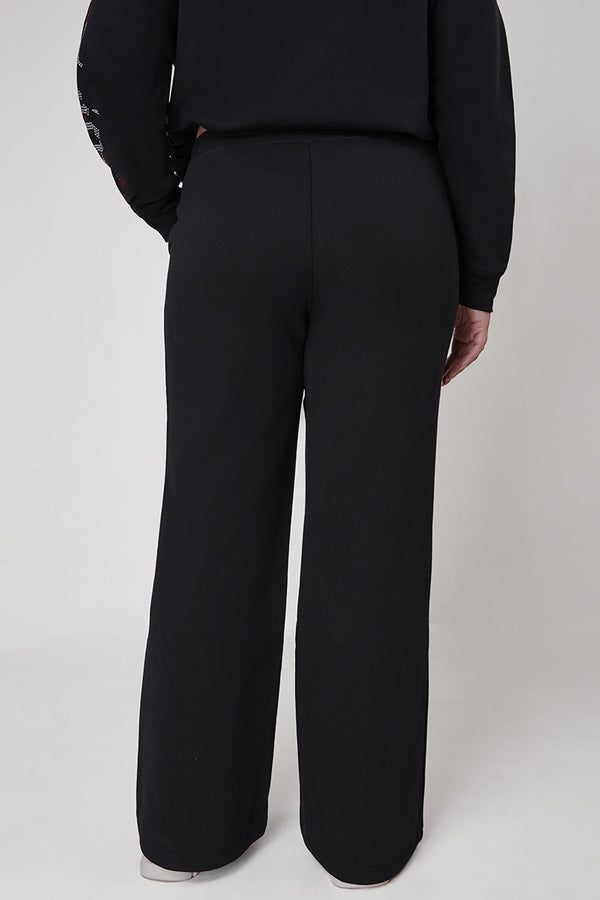 Juicy Couture Plus-Size Roses Wide Leg Track Pants