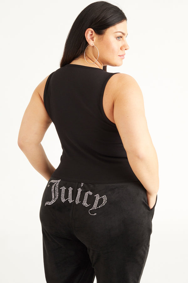 Juicy Couture Plus-Size Small Bling Tank Top