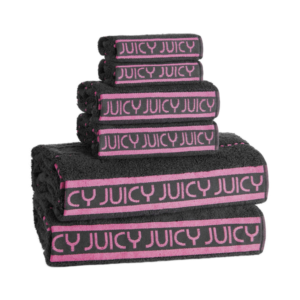 juicy couture Plush Stripe Bath Towel Set