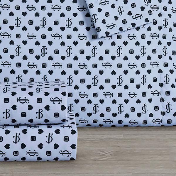 Juicy Couture Printed Microfiber Sheet Set