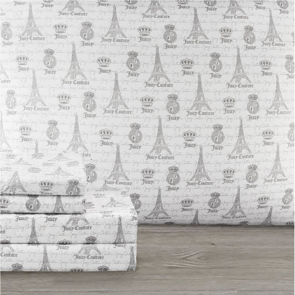 Juicy Couture Printed Microfiber Sheet Set