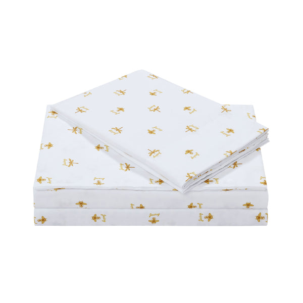 juicy couture Printed Microfiber Sheet Set