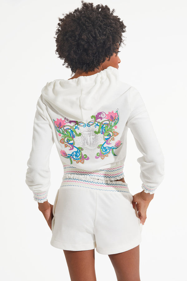 Juicy Couture Retro Cotton Velour Shorts