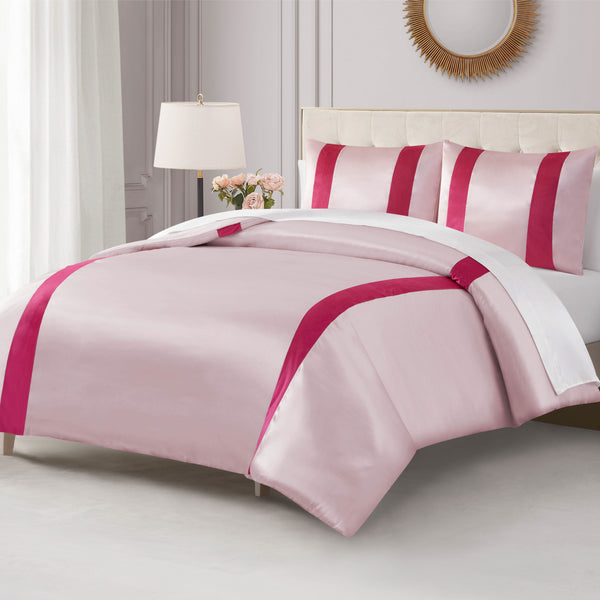 Juicy Couture Satin Velvet Stripe Comforter Set