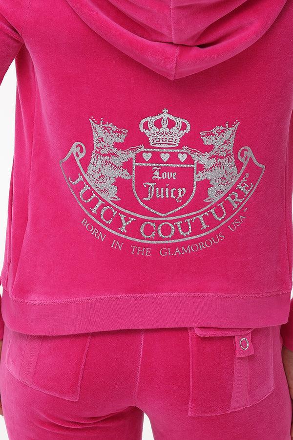 Juicy Couture Scottie Cotton Velour Hoodie