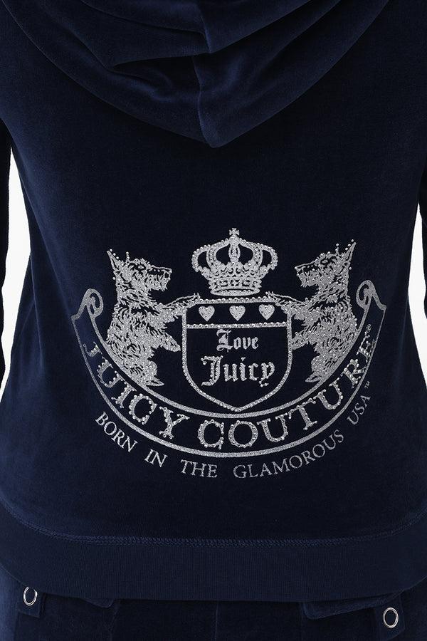 Juicy Couture Scottie Cotton Velour Hoodie