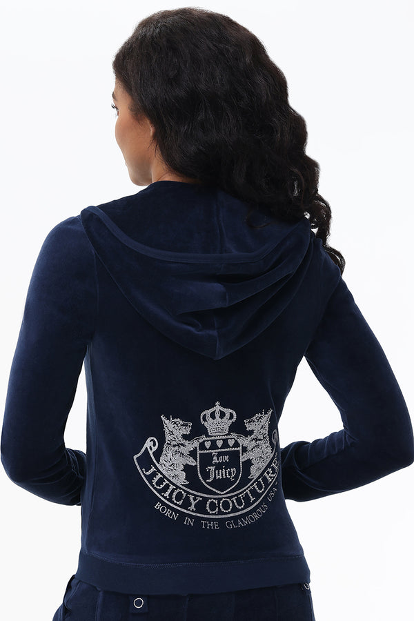 juicy couture Scottie Cotton Velour Hoodie