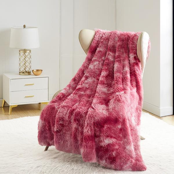 juicy couture Shaggy Faux Fur Plush Blanket