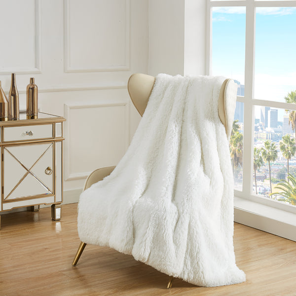juicy couture Shaggy Faux Fur Plush Blanket