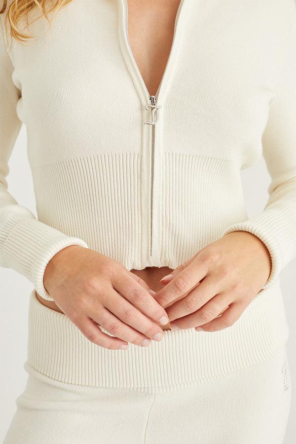 Juicy Couture Side Bling Knit Cropped Jacket