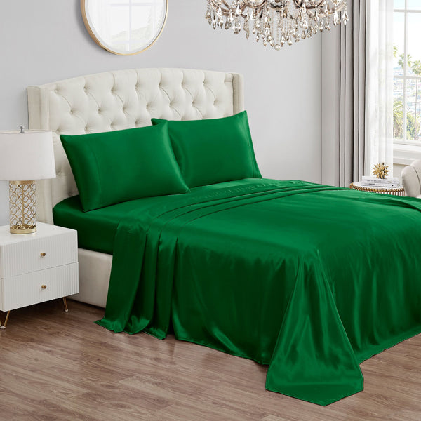 Juicy Couture Solid Satin Sheet Set
