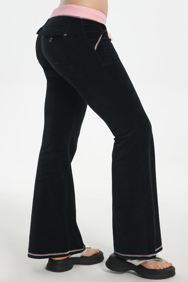 Juicy Couture Sweetheart Cotton Velour Track Pants