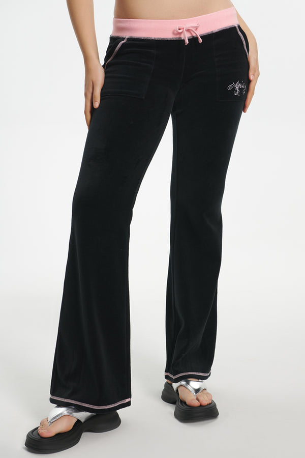 juicy couture Sweetheart Cotton Velour Track Pants