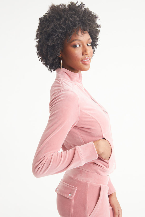 Juicy Couture Velour Moto Jacket