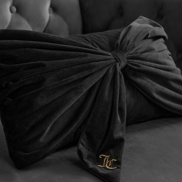 Juicy Couture Velvet Bow Decorative Pillow